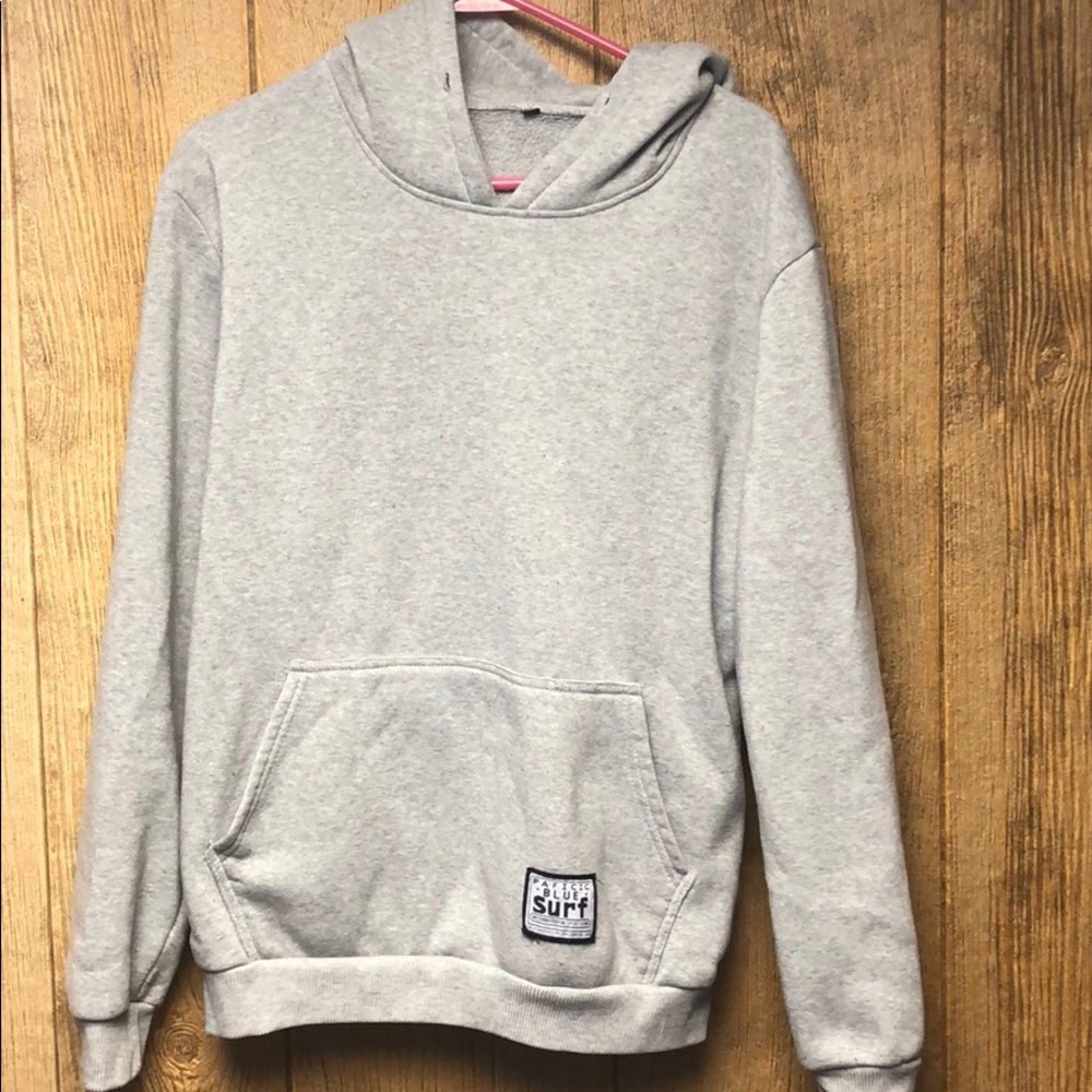 plain grey hoodie
